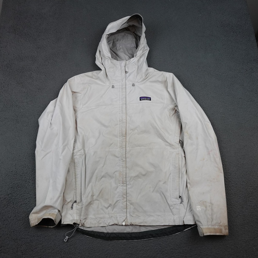 Patagonia Jacket Womens Medium Gray H2No Torrentshell Hooded Waterproof STY83807